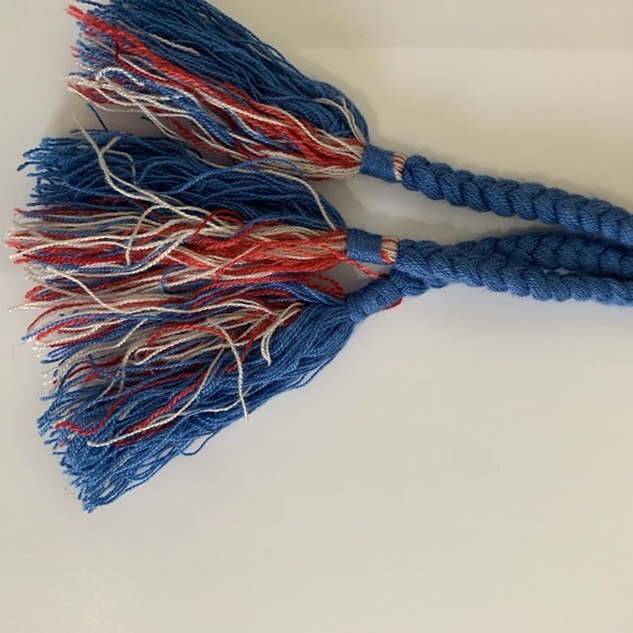 100% Silk Scarf Shawl Tassels Red Teal Ivory Floral Boho Global Artisan Wrap - Picture 6 of 14